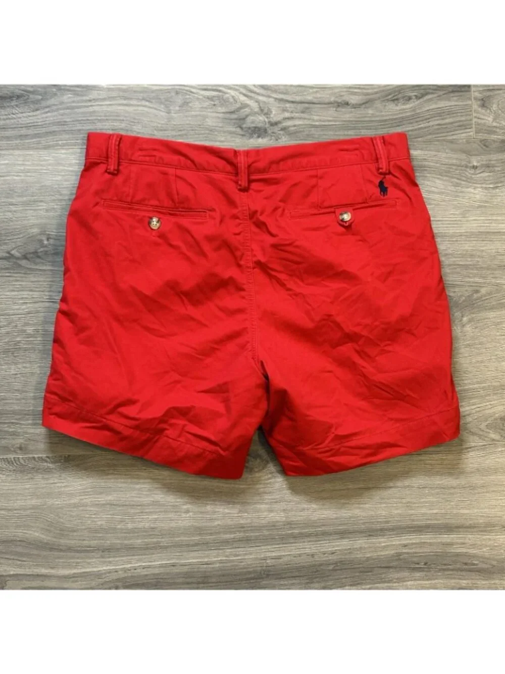 Polo Ralph Lauren Shorts Mens 32 Red Chino Classic Pony Logo Stretch 6 Inseam - Picture 2 of 10